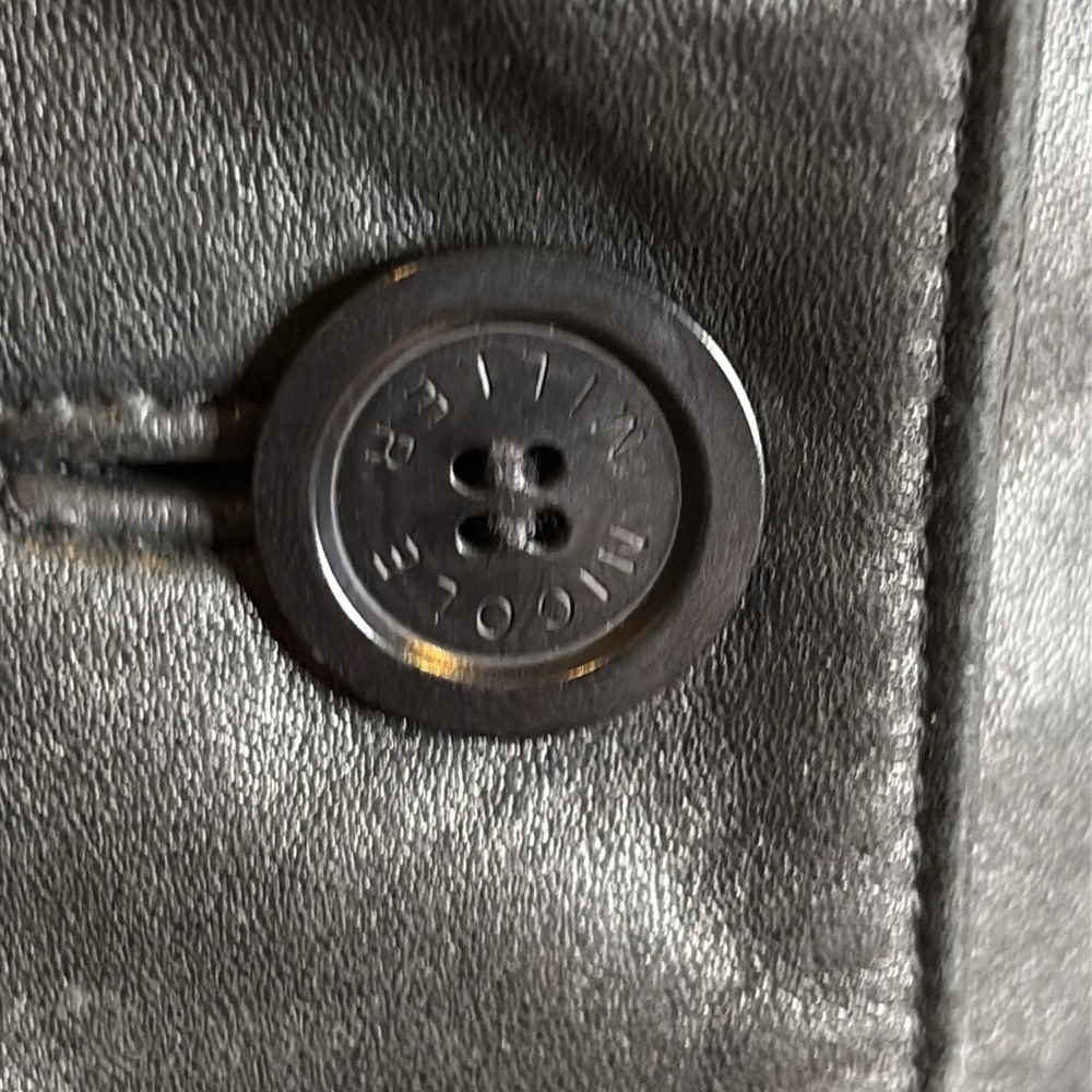 Vintage Nicole Miller Black leather jacket. Gorgeous! Sz S - Picture 5 of 10